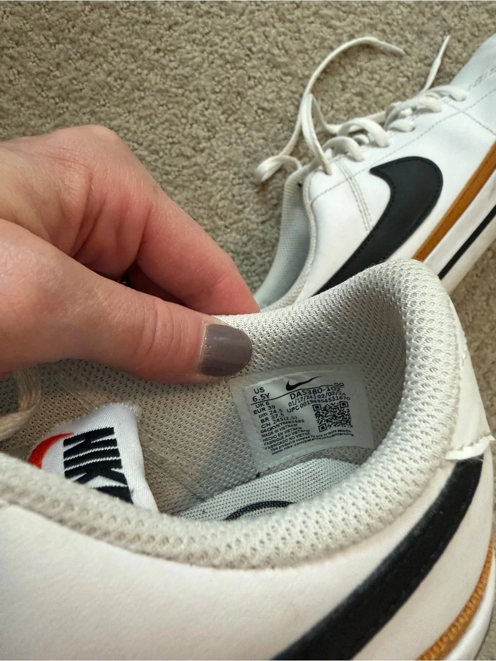 Boy’s Nike Court Legacy Sneakers